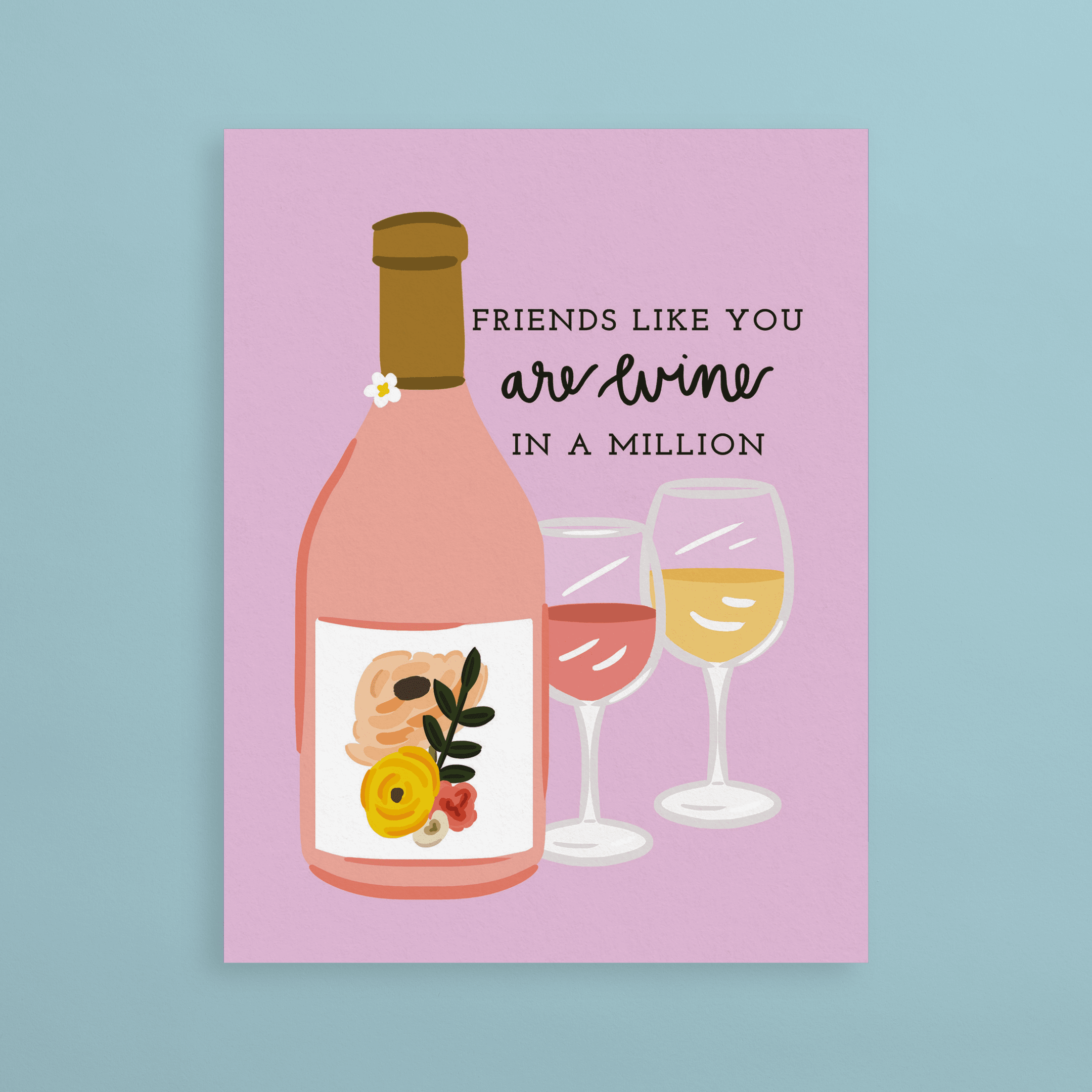 Wine In A Million by Bloomwolf Studio | Postable