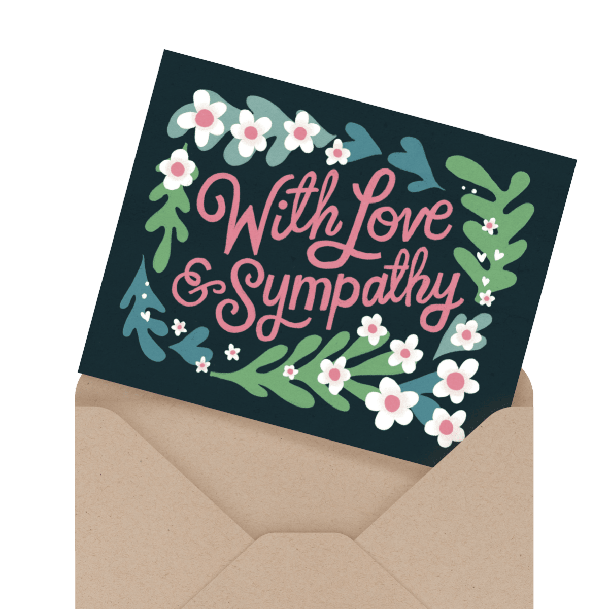 beautiful thinking of you sympathy card