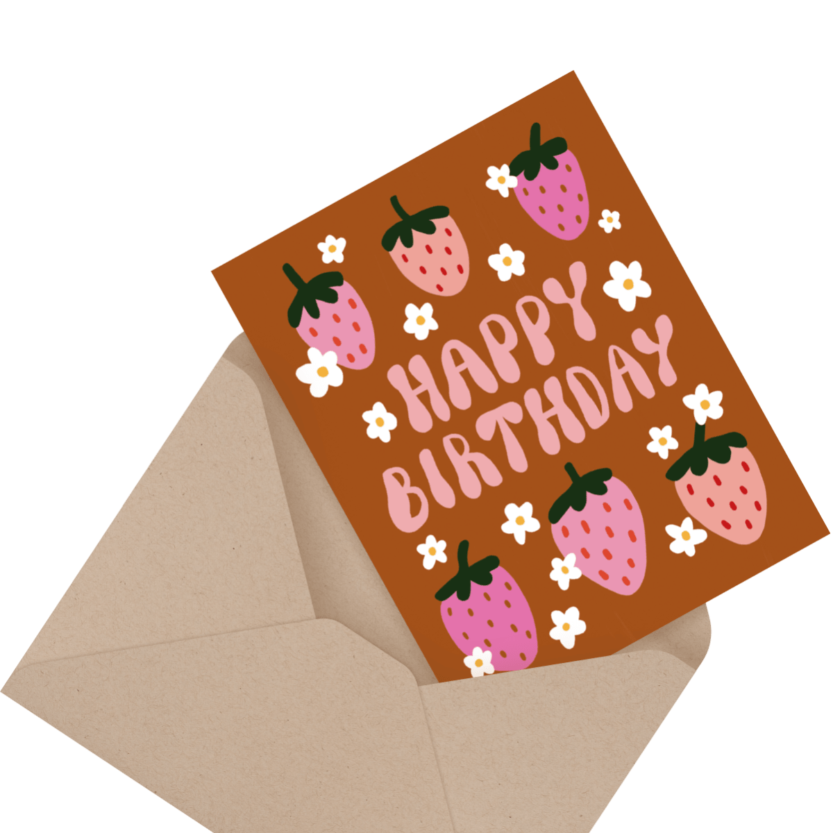 cute painted birthday card