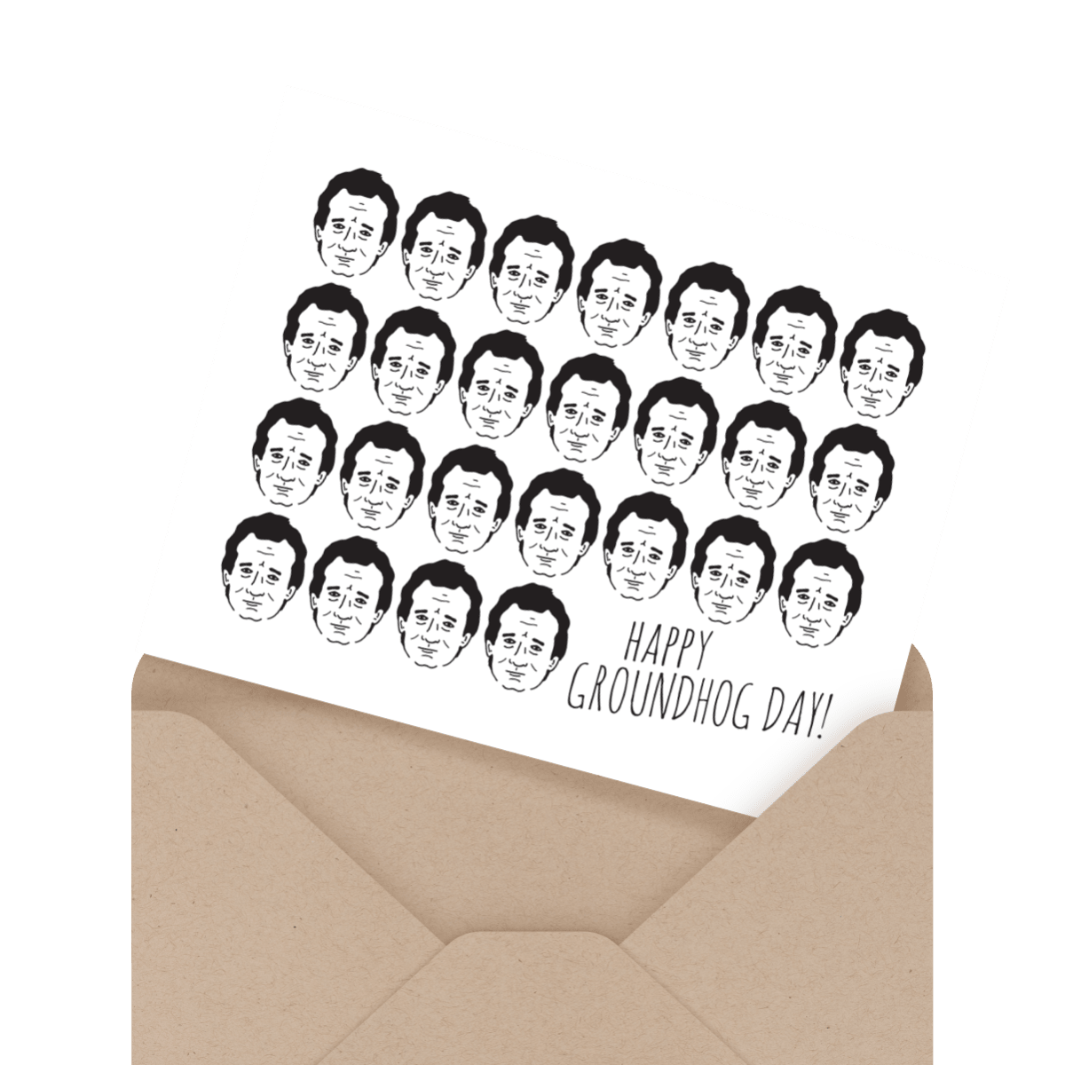 funny bill murray groundhog day card