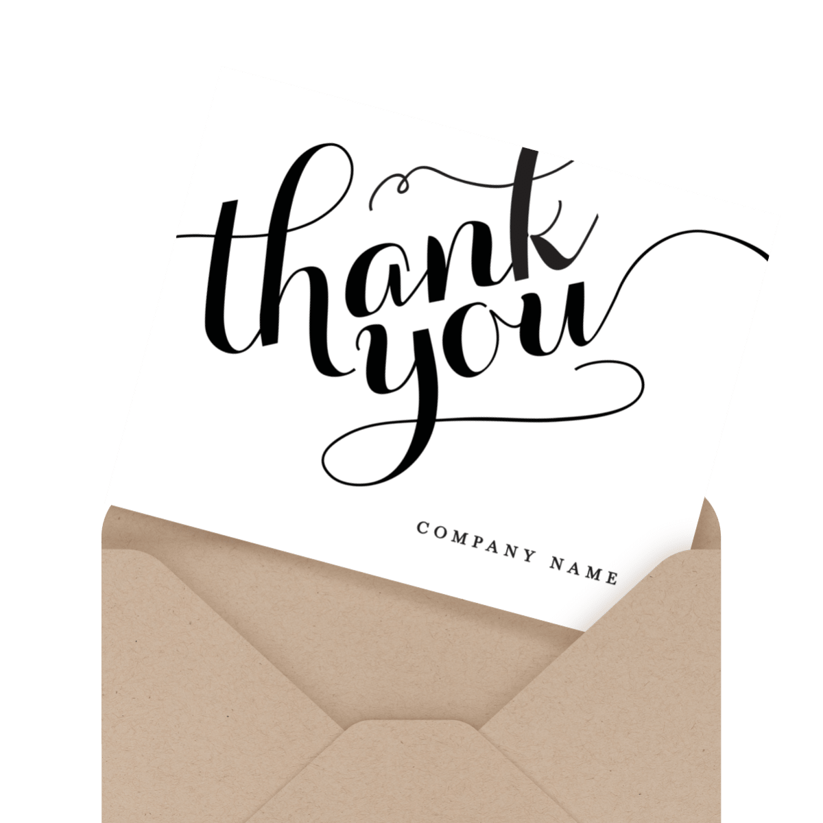 kilim custom business thank you card