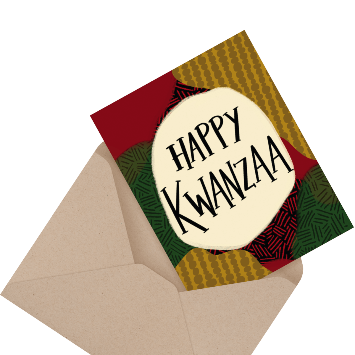 kwanzaa stripes card