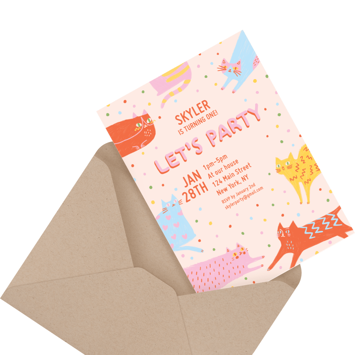 children's birthday party invite