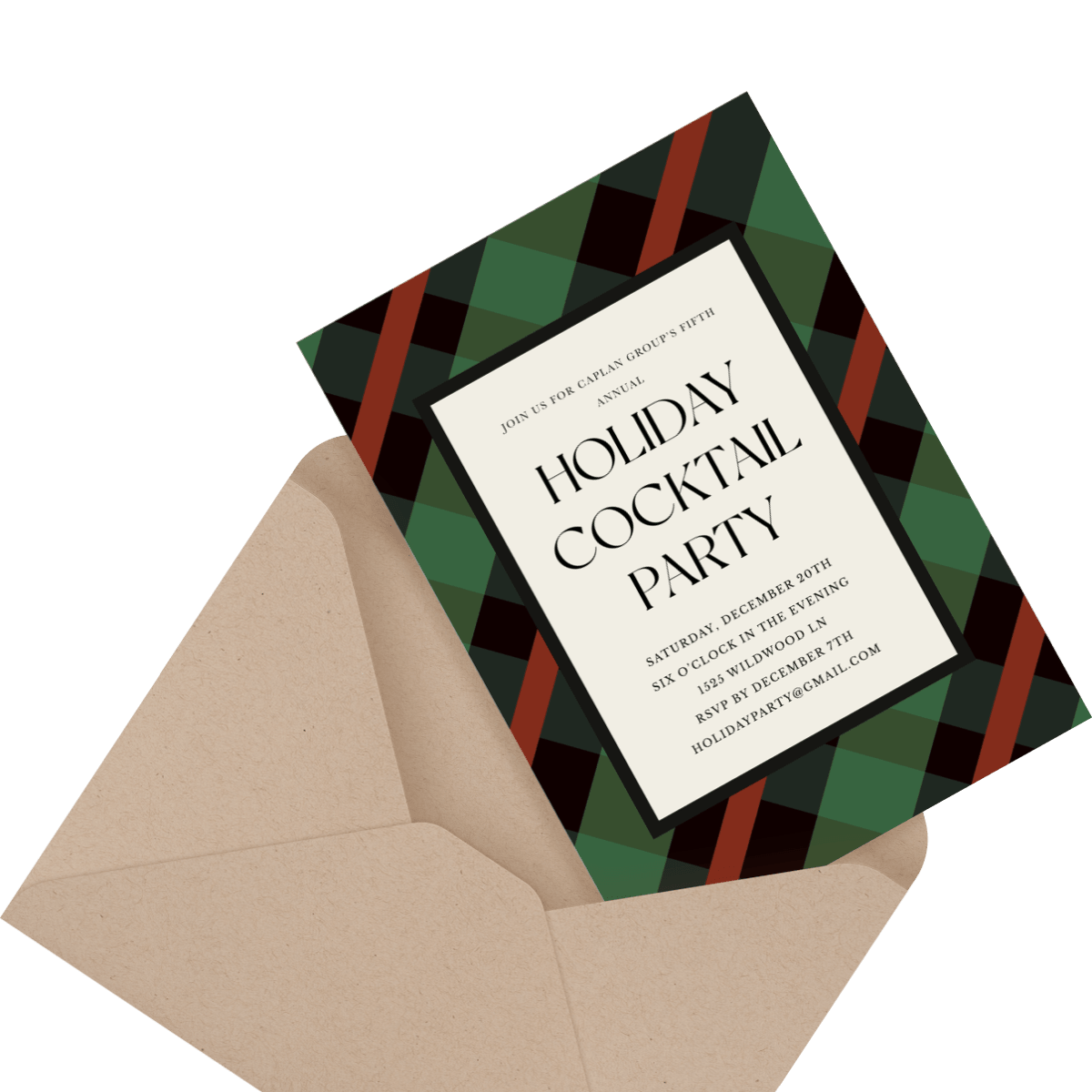 cheerful new years eve holiday party invite