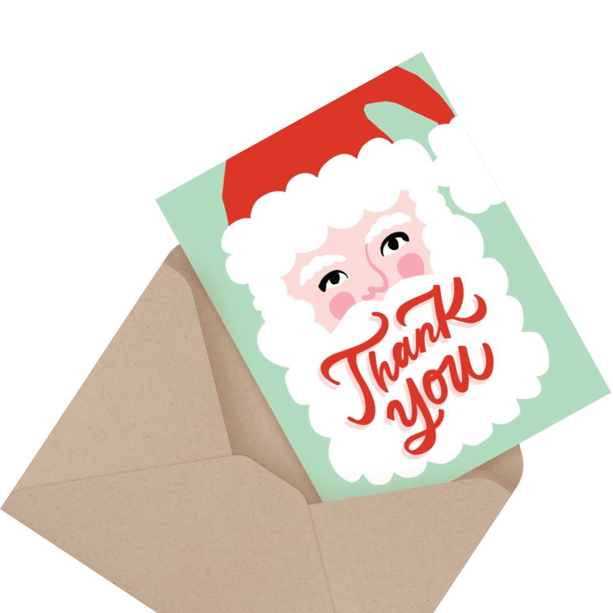 christmas lights holiday thank you card